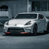 Parked Nissan at Night